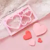 Herramientas para Hornear Formas Básicas Patrones Geométricos Simples Moldes para Galletas Tipo Prensa Impresión para Fondant Cortadores de Plástico