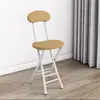 Silla Plegable Portátil Silla de Comedor para el Hogar Taburete Silla con Respaldo Silla de Entrenamiento Silla para Dormitorio de Estudiantes Silla Simple para Computadora Taburete Redondo
