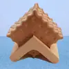 Nogal negro madera maciza posavasos para galletas aislamiento para el hogar plato para tazón alfombrilla cuadrada de haya alfombrilla aislante de madera para galletas