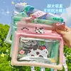 Riñonera Impermeable Cruzada de Dibujos Animados para Natación y Rafting, Funda Sellada Impermeable para Teléfono al Aire Libre, Bolsa Grande Impermeable Transparente para Teléfono con Pantalla Táctil
