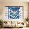 Calendario de la Copa del Mundo 2026, Marcador de Partidos de EE. UU., Decoración de Pared con Póster Borrable, Calendario de Partidos