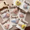 Pinza para el pelo de fieltro de lana de conejo y oso de dibujos animados lindos coreanos, accesorios para el pelo de fruta dulce para flequillo de niñas