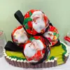 Pelota de Santa Claus Lanzada a Mano Nueva con Luces, Juguete Navideño de Dibujos Animados Lindo para Alivio del Estrés, Pelota Elástica, Pelota de Entrenamiento de Reacción