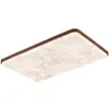 Nueva Lámpara de Techo Estilo Chino Lámpara de Sala de Estar Estilo Song Estética Color Nogal Lámpara Principal de Vestíbulo Protección Ocular Lámpara de Estudio Dormitorio