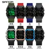 Reloj Nuevo Estudiante Sanda, Despertador Multifuncional de Doble Hora, Reloj Impermeable de Pantalla Única, Reloj Deportivo Cuadrado de Esfera Grande