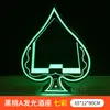 Luz LED Recargable de Barra Portavasos Iluminado Base Creativa Iluminada para Champagne KTV Soporte de Exhibición de Licores Estante Láser para Vino Portavasos