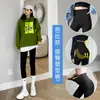 Leggings de piel de tiburón para mujer con botones de presión, adecuados como prenda exterior en primavera y otoño, nuevos de cintura alta, moldeadores de abdomen, corte ajustado, versátiles, pantalones de compresión adelgazantes