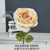 Flor Rosa Única em Pintura a Óleo Artificial para Arranjo de Piso de Salão de Casamento, Material Floral para Adereços de Decoração de Casa e Hotel, Flor Artificial