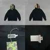 Sudadera con cremallera y camuflaje de tiburón Bape de moda para hombre y mujer, estilo pareja, cárdigan chaqueta con capucha holgado de forro polar puro de moda para hombre