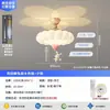 Luz de Techo para Dormitorio Estilo Crema Madera Maciza Veta de Madera Maciza Creativa Con Bola Proyección Cielo Estrellado Protección Ocular Habitación Infantil Hierro