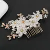 Grampo de Cabelo Flor Branca Pérola Amazon Cross-Border Adorno de Cabeça Casamento Broche de Pérola Atacado Corsage
