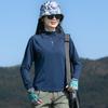 Roupa Outdoor de Secagem Rápida Tops de Manga Comprida Femininos Absorvente de Suor Elástico Respirável Corrida Esportes Caminhada Montanhismo Proteção Solar Camiseta de Secagem Rápida