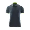 Camisa Polo Esportiva de Comércio Exterior de Secagem Rápida, Respirável e Altamente Elástica para Fitness Masculino, Camisa Esportiva de Manga Curta Estampada para Uso Externo, Modelagem Solta