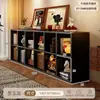 Gabinete de Celosía de Madera Maciza, Estantería Kalek Estilo Antiguo, Estante de Almacenamiento de Pie, Estantería y Gabinete de Almacenamiento de Ocho Compartimentos Integrados para Jardín de Infancia