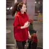 Sudadera con capucha estilo europeo forrada de polar para mujer, con un diseño único, estilo moderno y casual, cierre de media cremallera y un corte versátil de longitud media, perfecta para el invierno
