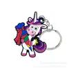 Llavero de Unicornio Mochila Ropa Cadena Decorativa Bolso Colgante Llavero Damas Decorativo Pequeños Regalos LOGOTIPO Imprimible