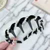 Diadema de Terciopelo de Moda con Dientes, Antideslizante, Aumenta la Altura, Nuevo Anticaída, Envoltorio de Perlas Vintage, Diadema Versátil