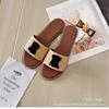 Sandalias de paja Niche Arc de Triomphe, estilo retro, para playa, informales, planas, para mujer, verano 2024