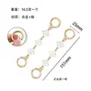 Bolsa de Mahjong Cadena de Extensión Metálica Bolsa de Modificación para Axila con Cadena Luna Camelia Trébol de Cuatro Hojas Correa de Hombro de Extensión Accesorios