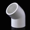 Codo recto de PVC de 45 grados engrosado y alargado 20 25 50 110 conexiones para tubería de suministro de agua de tanque de agua pecera