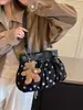 Nuevo bolso de hombro plisado de lunares estilo coreano de nicho transfronterizo, bolso de hombro casual para el día a día, bolso de axila exquisito y moderno