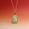 Colgante de Collar con Estilo Étnico Chino de Aleación Pixiu Bestia Auspiciosa para Hombres y Mujeres, Colgante Accesorio de Metal Decorativo