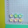 Pó solto cor flor de ovo acessórios de cabelo cor brilhante adesivos de flores coloridas patch decorativo acessórios grampo de cabelo corda de cabelo de flor