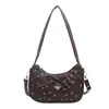 Bolso de mano popular de estilo coreano de lujo ligero de este año, bolso tipo empanada para mujer, nuevo bolso de hombro estampado de verano 2026, bolso cruzado para el día a día