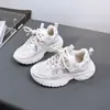 Producto Nuevo de Invierno Talla 32-37 Forro Doble de Algodón y Felpa Marca Kidsren Zapatos Deportivos Estilo Coreano Trendy Casual Zapatos de Papá 5113