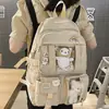 Mochila Casual Estilo Universitario, Mochila Grande para Niña, Bolso Escolar para Estudiantes de Secundaria y Preparatoria, Almacenamiento Ligero, Estilo Campus