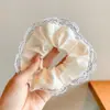 Goma para el Cabello Estilo Francés Coreano Anillo para el Cabello Intestino Grueso Nuevo 2026 Flor para el Cabello Estilo Academia Británica Estilo Perezoso Lazo de Satén Retro para el Cabello