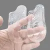 Almohadillas para el talón con forma cóncava no se resbalan del pie, adecuadas para deportes, almohadillas para el talón unisex, plantillas de media talla, masaje, absorción de impactos, suaves
