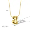 10 Piezas Mínimo 3% de descuento Transfronterizo Globo Burbuja Gordito Collar de 26 Letras Colgante Versátil Simple Accesorio
