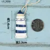 Adornos Pequeños Colgantes Decorativos DIY Mediterráneos Mini Decoraciones de Pared Creativas Accesorios Hechos a Mano Anillos Flotadores para Peces Anclas Decoraciones Colgantes para Jardín de Infancia