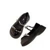 Otoño 2026 Nuevos Zapatos de Charol Gruesos Mary Jane Franceses de Lazo de Moda para Mujer Zapatos Pequeños de Cuero
