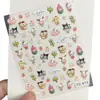 Lindos Pegatinas de Arte para Uñas de Dibujos Animados Gato Kt Repujadas Hellokitty Hello Kitty Manual DIY Pegatinas Decorativas para Uñas Ccd