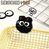 Clips acrílicos de doble cara con forma de bola de carbón, creativos y temáticos de dibujos animados, clips de PP, diseño de gato negro, clips para fotos de alta definición, clips selladores para snacks, venta al por mayor