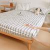 Lençol de Cama de Algodão Puro Tecido Grosso Ajustável Peça Única Capa de Cama Infantil Desenho Animado 2025 Novo Protetor de Colchão Peça Única Completa Capa de Cama