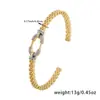 Pulseira Meia-Lua de Zircônia Luxuosa para Mulheres com Cobre Microincrustado, Estilo Japonês e Coreano, Design Minimalista de Nicho, Atacado