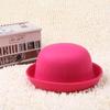 Otoño e invierno lana pura para mujer sombrero de cúpula vuelto rizado sombrero redondo británico fabricantes de gorros de bola de cachemira