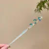 Horquilla de Aleación con Estilo Antiguo para Mujer, Horquilla de Alta Gama Estilo Chino Nuevo, Horquilla Versátil con Borla, Accesorio para el Cabello Retro para Moño en la Parte Posterior de la Cabeza