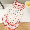 Falda Floral de Verano para Mascota Perro y Gato Suministros Ropa Primavera Fresca Falda de Princesa Bichón Delgada y Transpirable