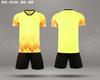 [Loja FeelTime Factory] Novas roupas infantis de futebol terno Student Training Roupas masculinas e femininas de manga curta de secagem rápida