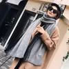 Lenço pequeno estilo ins coreano para meninas, lã tricotada para outono e inverno, aquecedor de pescoço versátil estilo coreano para estudantes, em estoque