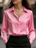 Camisa Blanca Antiarrugas para Mujer Otoño e Invierno 2025, Manga Larga, Gama Alta, Ropa Formal Profesional, Camisa para Entrevista de Cualificación Docente