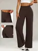 Nuevos Pantalones de Yoga para Exteriores y Fitness de Amazon, Estilo Europeo y Americano, de Cintura Alta, Corte Delgado, Pierna Ancha, Levanta Glúteos, Adelgazantes, Alta Elasticidad, para Mujer
