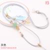 Cuerda de collar de jade y oro con hebilla de seguridad de jade, cordón para tarjeta de identificación, cuerda de collar tejida a mano fina, venta al por mayor