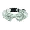 Suministro Transfronterizo Nuevo Collar para Gato a Rayas Rosas Collar para Gato con Lazo de Caballero con Campana Collar con Hebilla de Cabeza de Gato