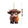 Adornos Navideños Transfronterizos Adornos para Árboles de Navidad Vaca de Dibujos Animados Acrílica Vidrio de Simulación Pepinillo Colgante Decoración del Hogar