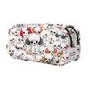 Fábrica perro lindo leche zumbido doble volteo bolsa para bolígrafos estilo ins estuche simple gran capacidad bolsa para papelería